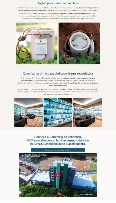 Página complementar do Cemitério da Penitência